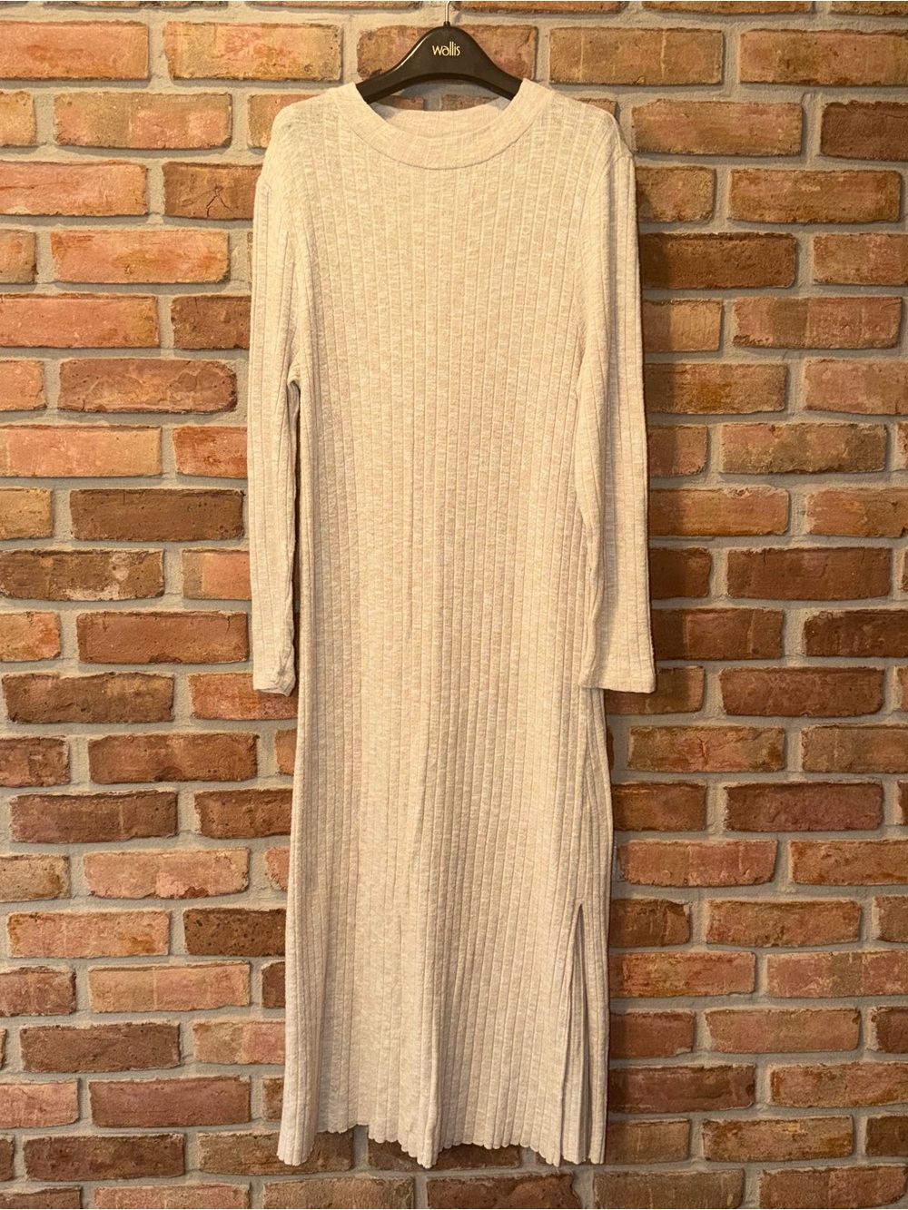 Topshop Ribbed Long Sleeve Mini Dress | Size 10